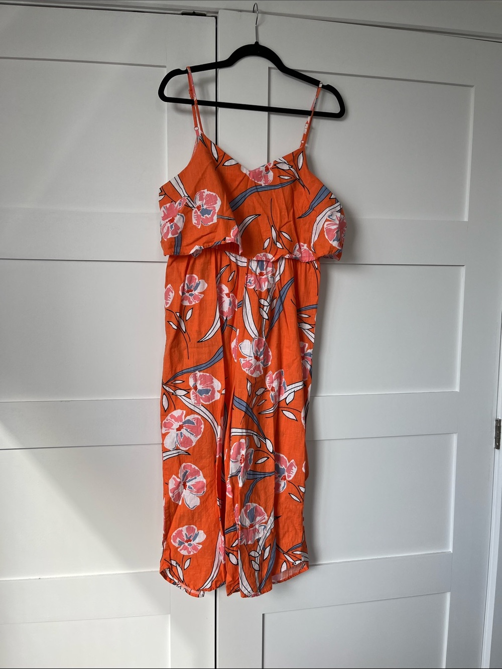 Cotton On Orange and Pink Floral Jumpsuit